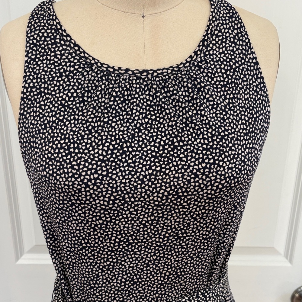 Tory Burch Blue and White Heart Dress